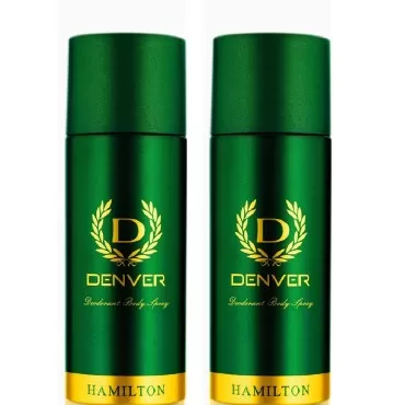 Denver Hamilton Deodorant Body Spray 180Ml Pack Of 2 Hamilton2 Fr-42Z4-O73T