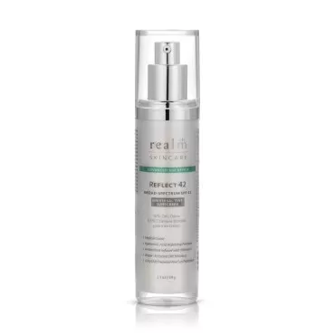 Reflect SPF 42 Tinted Mineral Sunscreen Lotion, Zinc Oxide & Titanium Dioxide, Hyaluronic Acid & Vitamin E, Acne Sunblock, Medical Grade Anti-Aging Face Moisturizer with SPF 2.1 OZ