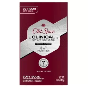 Old Spice Clinical Sweat Defense Anti-perspirant Deodorant for Men, 72 Hour, Extra Fresh, 1.7 Oz