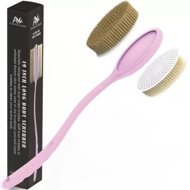 Avilana Shower Body Brush with Long 19 inch Curved...