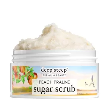 Deep Steep Sugar Scrub, 8oz (Peach Praline- Charleston Collection)