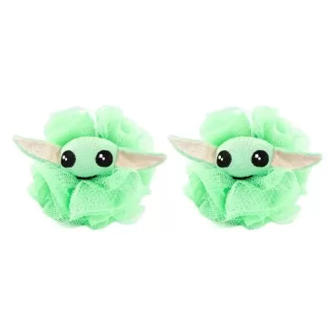 Star Wars The Mandalorian Grogu 2 Piece Loofah Set...
