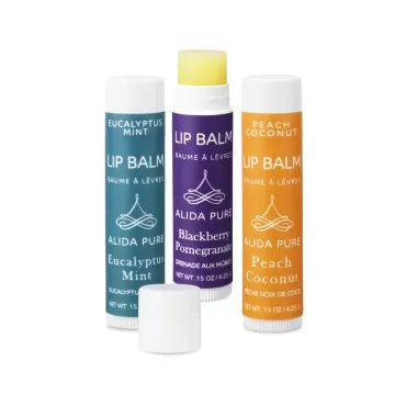 ALIDA PURE Fruit Mint Lip Balm Collection, Vegan L...