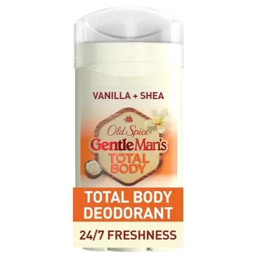 Old Spice Whole Body Deodorant for Men, Total Body Deodorant, Vanilla + Shea, Aluminum Free Deodorant Stick for 24/7 Freshness // Dermatologist Tested Whole Body Deodorant, 3.0 oz