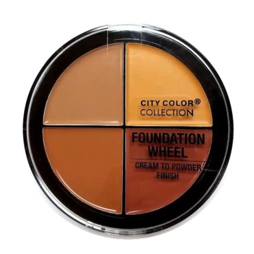 City Color - Foundation Wheel, Cream to Powder Palette - Medium to Deep