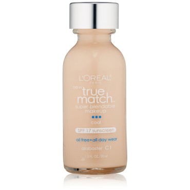 L'Oréal Paris True Match Super-Blendable Makeup, Alabaster, 1 fl. oz.