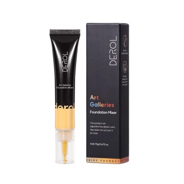 Kusslippe Yellow Foundation, Yellow Pigment Mixer, Corrector Foundation Shade Adjuster, Smooth and Light, Blends Easily With Foundation(Maple Leaf #3)