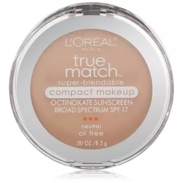 L'Oreal Paris True Match Super-Blendable Compact Makeup, Classic Ivory, 0.3 oz.