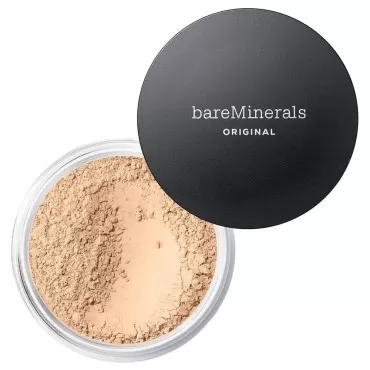 bareMinerals Original Loose Powder Foundation SPF 15, Lightweight Mineral Loose Powder Foundation Makeup, Buildable Coverage, Talc Free, Vegan (Fairly Light 03)