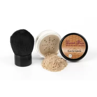 2pc FOUNDATION with KABUKI BRUSH Mineral Makeup (F...