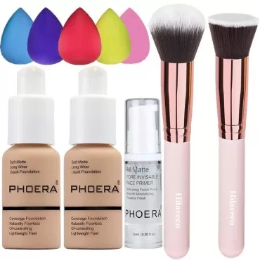 2 Pack PHOERA Foundation Buff Beige 104 and Face P...