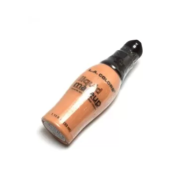 L.A. Colors 1 Pump Liquid Makeup [ CLM283A Creamy Beige ] Face & Body Foundation Flawless Looking + Free Zipper Bag