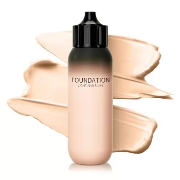 Full Coverage Liquid Foundation Makeup - Waterproof & Lightweight Moisturizing Concealer, Oil Control Skin Foundation for Flawless & Long - Lasting Face Makeup (#02 Natural Color, 1.76 Ounce)