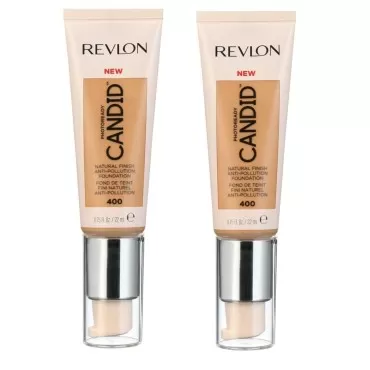 Pack of 2 Revlon PhotoReady Candid Natural Finish Foundation, Macadamia 400