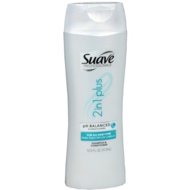 Suave Professionals Plus Conditioner 2 in 1, For all Hair Types, 12.6 Fl. Oz