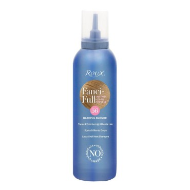 Roux Fanci-Full Instant Color Mousse Tones & Enriches Light Blonde Hair, 56 Bashful Blonde, 6 Fl Oz (Pack of 1)