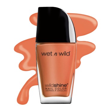 wet n wild Wild Shine Nail Polish, Orange Blazed, Nail Color
