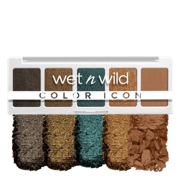 wet n wild Color Icon Eyeshadow Makeup 5 Pan Palette, My Lucky Charm, Matte, Shimmer, Metallic, Long Wearing, Rich Buttery Pigment, Cruelty Free