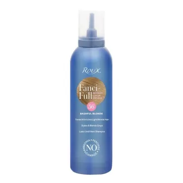 Roux Fanci-Full Instant Color Mousse Tones & Enriches Light Blonde Hair, 56 Bashful Blonde, 6 Fl Oz (Pack of 1)