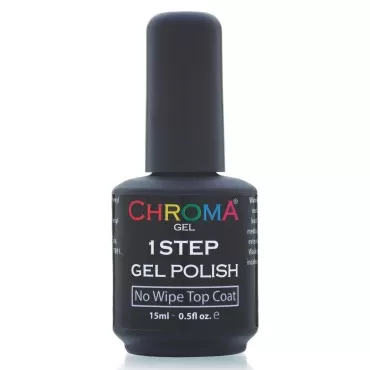 CHROMA GEL No Wipe Top Coat: Effortless Shine, Quick-Cure, Long-Lasting & Versatile Finish for Flawless, Dazzling Nails