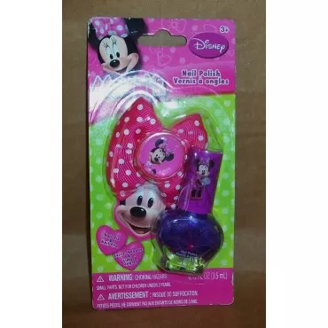 Minnie Mouse Nail Polish with a Hair Tie and Nail File