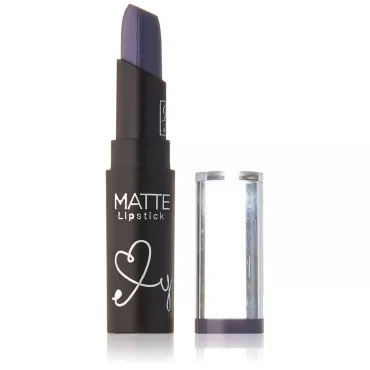 Ruby Kisses Lipstick, Matte Finish, Long-Lasting, Highly Pigmented, Smooth Apply, Full Coverage Lip Color Makeup (Gray Matter)