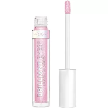 L'Oreal Paris Brilliant Eyes Shimmer Liquid Eye Shadow, Longwearing Lasting Shimmer, Crease Resistant, Flake-Proof, Precision Applicator, Quick Dry, Non-Greasy, Moonstone, 0.1 oz.