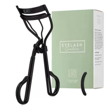 Lash Next Door Professional Eyelash Curler - Instant Long Lasting Curl, Lifts & Shapes - No Pinching or Creasing. Includes Replacement Pad (in Black)
