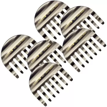 Giorgio G63 Wide Tooth Comb Detangling Comb, Pocket Comb and Travel Comb Wide Tooth Combs for Women for Thick Hair, Hair Detangler Comb For Wet and Dry Everyday Care. Handmade, Saw-Cut, and Polished