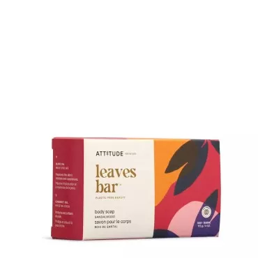 ATTITUDE Bath and Shower Body Soap Bar, EWG Verified, Plastic-free, Plant and Mineral-Based Ingredients, Vegan and Cruelty-free Personal Care Products, Herbal Musk, 4 Ounces