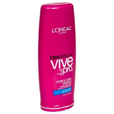 L'Oreal Vive Pro Conditioner, Style & Body Infusing, for Normal Hair that Needs Body, 13-Ounce Bottles (Pack of 6)
