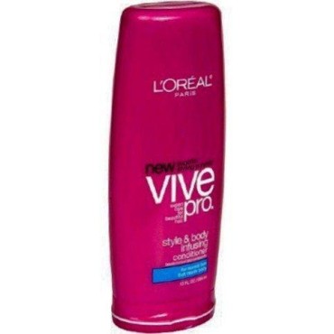 L'Oreal Vive Pro Conditioner, Style & Body Infusing, for Normal Hair that Needs Body, 13-Oz (2 Pack)