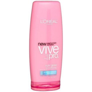 Loreal Paris Vive Pro Nutri Gloss Conditioner for Medium to Long Hair That's Curly or Wavy 13 Oz. (1 Bottle)