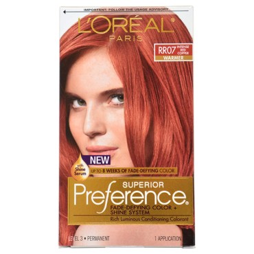 L'Oreal Superior Preference, RR07 Intense Red Copper Warmer 1 ea