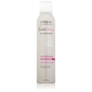 L'Oreal Everstyle Curl Activating Mousse, 8 Ounce