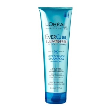 L'Oreal Evercurl Hydracharge Shampoo, 8.5 Fluid Ounce