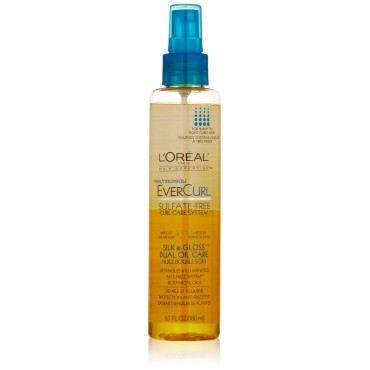 L'Oreal Evercurl Silk and Gloss Dual Oil Care, 6.1 Fluid Ounce