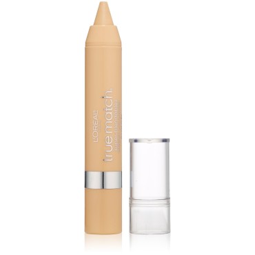 L'Oreal Paris True Match Super Blendable Crayon Concealer, Fair/Light Warm, 0.1 oz.