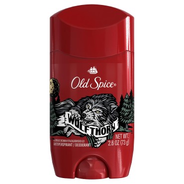 Old Spice Wild Collection Invisible Solid Antiperspirant Deodorant, Wolfthorn, 2.6 Ounce (Pack of 2)