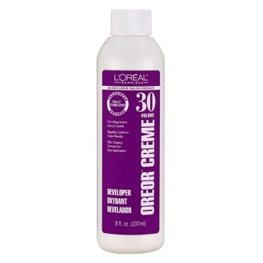 Loreal Oreor Creme 30 Volume Developer 8 Ounce (235ml) (3 Pack)