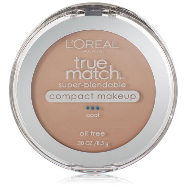 L'Oreal Paris True Match Super-Blendable Compact Makeup, Spf 17, Natural Ivory, 0.30 Ounce, 2 Ea (Pack of 2)