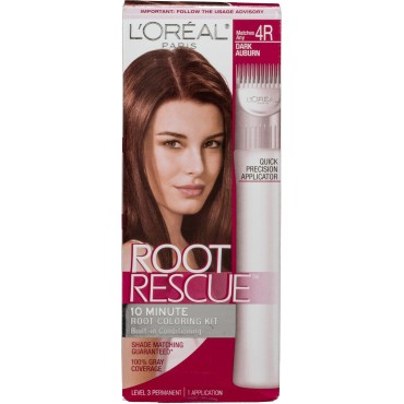 L'Oreal Paris Root Rescue Root Coloring Kit 4R Dark Auburn