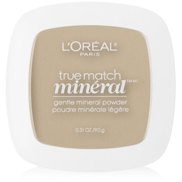 L'Oreal Paris True Match Mineral Pressed Powder, Light Ivory, 0.31 Ounce