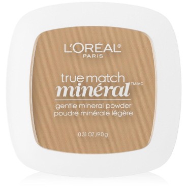L'Oreal Paris True Match Mineral Pressed Powder, Natural Buff, 0.31 Ounce