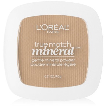 L'Oreal Paris True Match Mineral Pressed Powder, Buff Beige, 0.31 Ounce