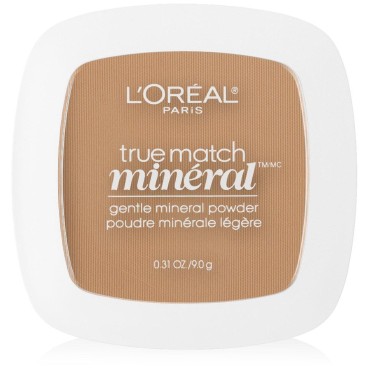 L'Oreal Paris True Match Mineral Pressed Powder, Sand Beige, 0.31 Ounce