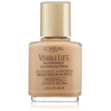 L'Oreal Paris Visible Lift Line-Minimizing & Tone-Enhancing Makeup, 116 Golden Beige, 1.25 Ounces