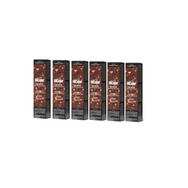 Loreal Excellence Hicolor H01 Tube Coolest Brown 1.74 Ounce (51ml) (6 Pack)