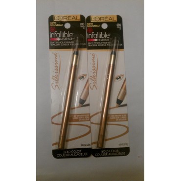 Loreal Paris Infallible Silkissime Gold Eyeliner -- 2 per case.