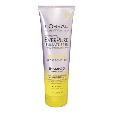 L'Oreal Paris Hair Care Expertise Everpure Blonde Shampoo, 8.5 Fluid Ounce